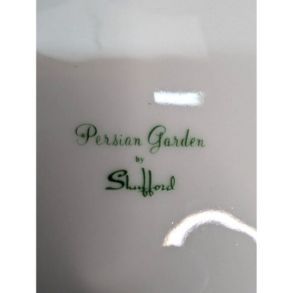 Persian Garden by Shafford Hand Painted Floral 9" Snack Plate Set of 2 No Cups - Picture 9 of 9